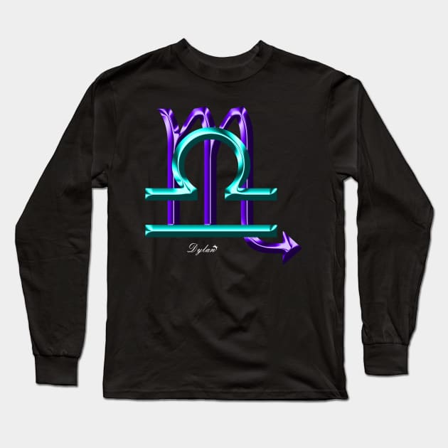 Libra-Scorpio Long Sleeve T-Shirt by DylanArtNPhoto